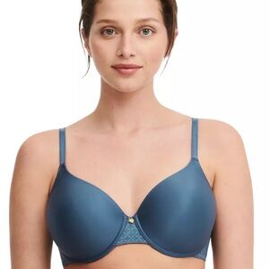 Chantelle Norah Chic T-Shirt Bra 38F Blue Petrol